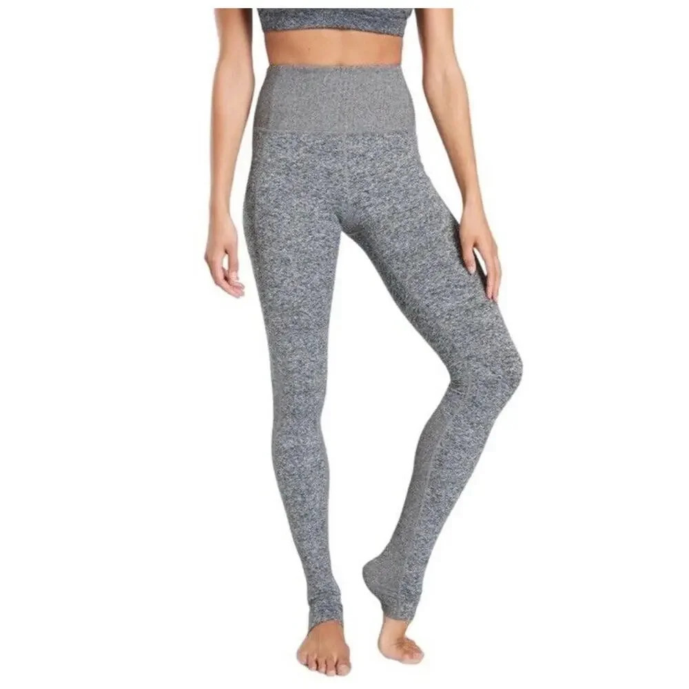 Athleta Exhale Heel Tight Leggings‎ Softluxe Gray 511157 Women's Size Medium